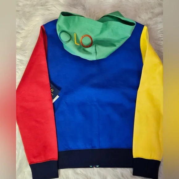 KID’S POLO BY RALPH LAUREN  COLOR-BLOCKED ZIP-UP HOODIE - Picture 3 of 12